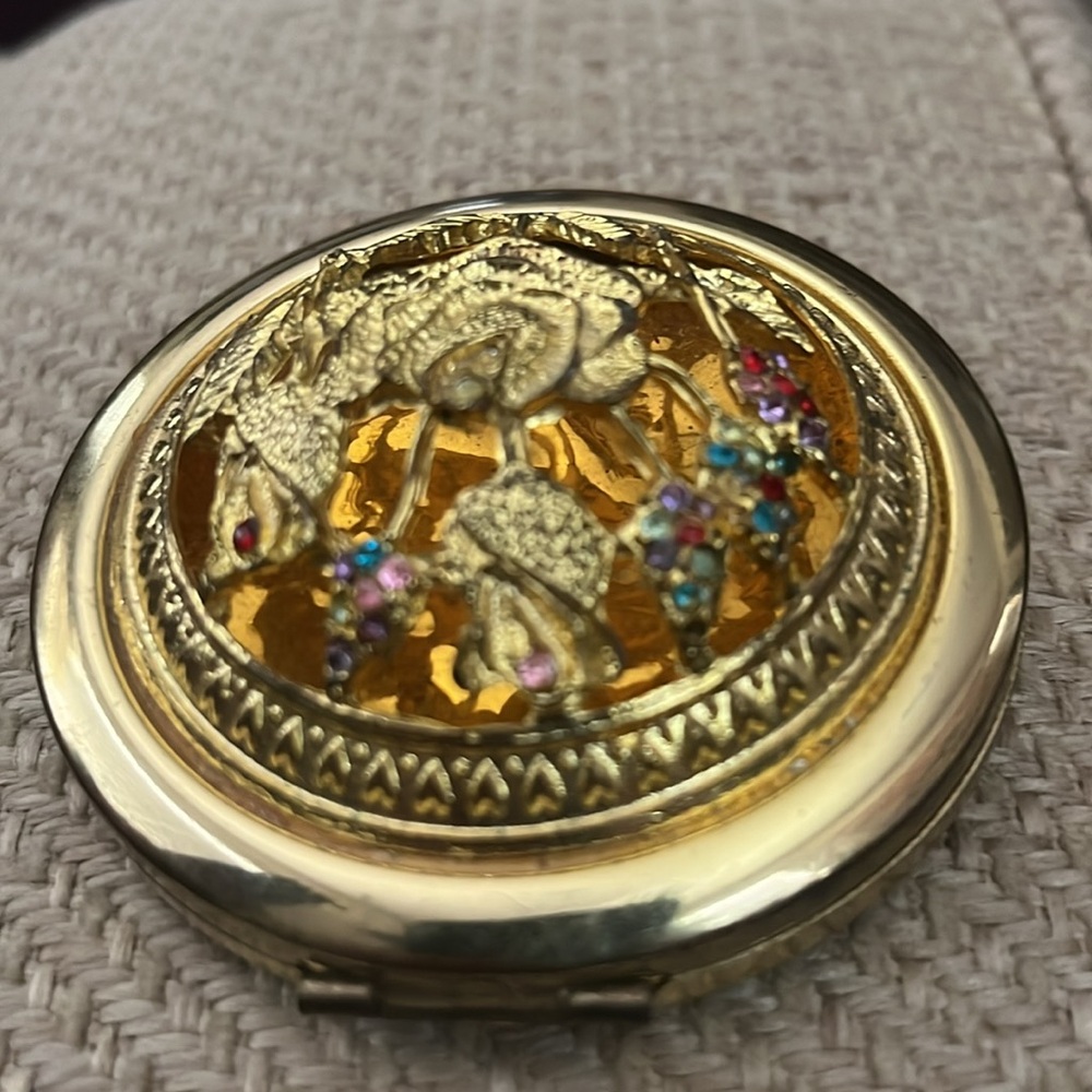 Vintage jeweled compact - Picture 8 of 10